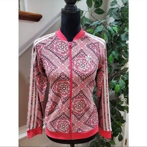 Adidas women's full zip jacket - pink size M